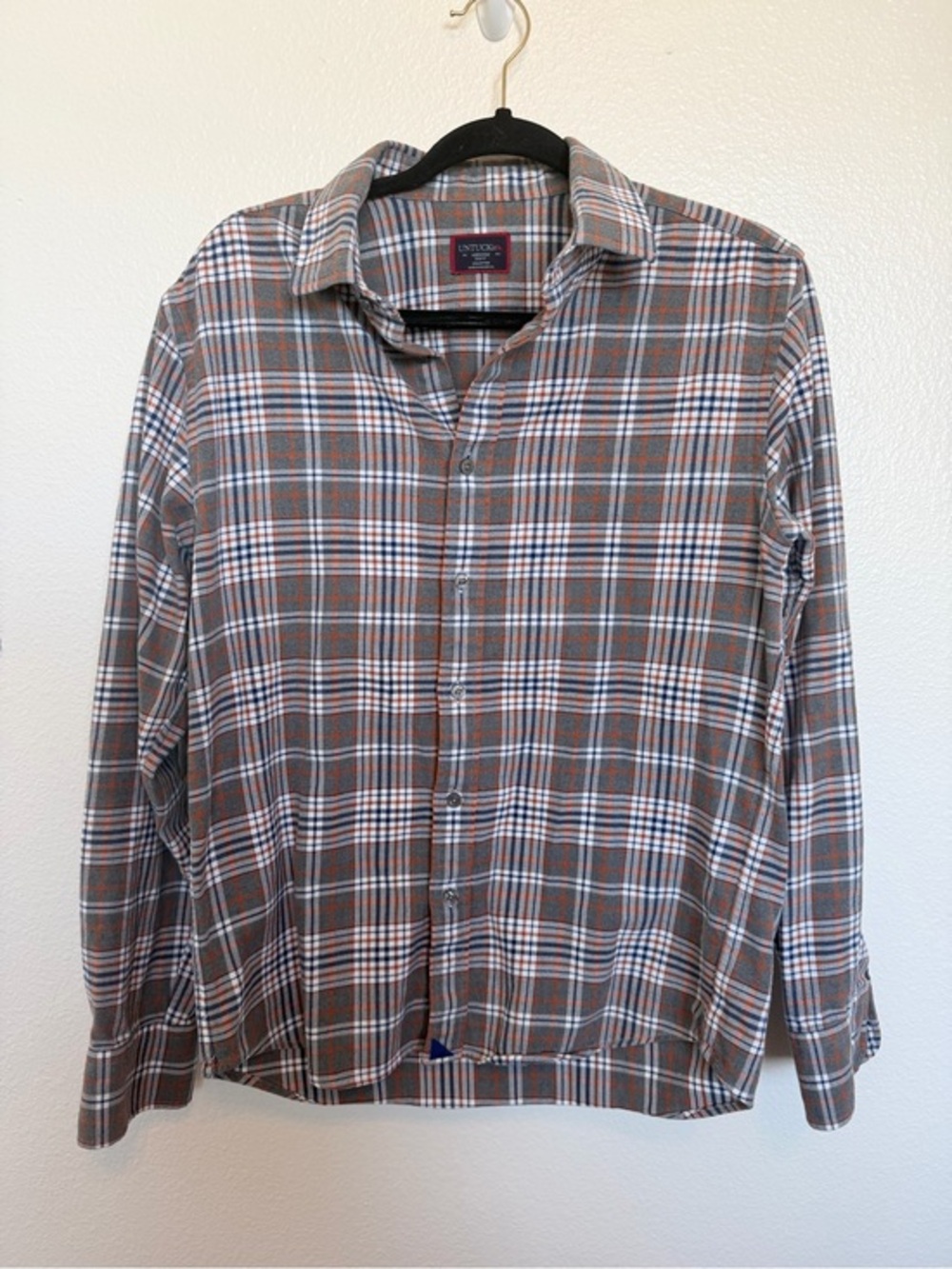 UNTUCKit Men’s Slim Fit Flannel Medium